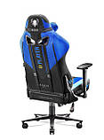 Комп'ютерне крісло для геймера Diablo Chairs X-Player 2.0 Normal Size Black/Blue, фото 7