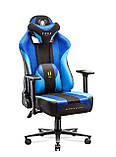 Комп'ютерне крісло для геймера Diablo Chairs X-Player 2.0 Normal Size Black/Blue, фото 8