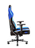 Комп'ютерне крісло для геймера Diablo Chairs X-Player 2.0 Normal Size Black/Blue, фото 9