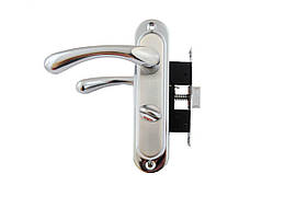 Ручка на планці з корпусом FZB ВК-7140 SN/CP (сатин/хром)