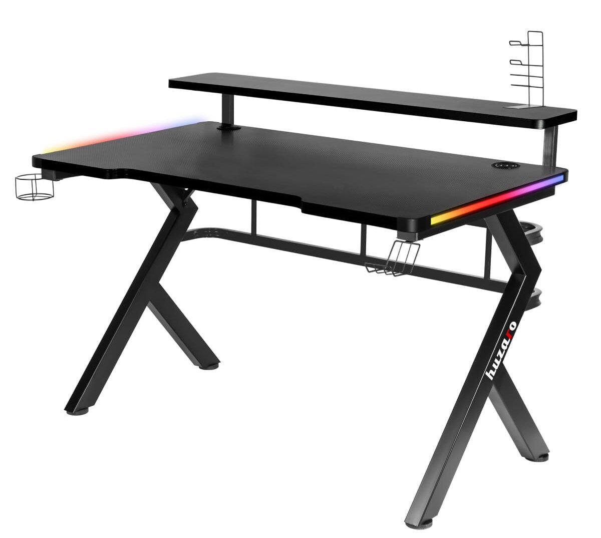 Геймерський ігровий стіл Huzaro Hero 5.0 RGB Black