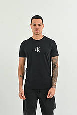 Чоловіча футболка Calvin Klein сіра брендова футболка Кельвін Кляйн люкс якість, фото 3