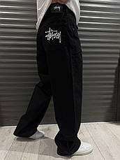 Чоловічі широкі джинси Baggy Stussy Big Boy темно-сірі джинси Баггі Туреччина, фото 4