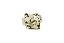 Замок меблевий FZB прямий для ДСП 138 Nickel