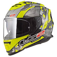 Мотошолом LS2 FF800 Storm 2 Cyborg Hi-Vis Yellow Grey