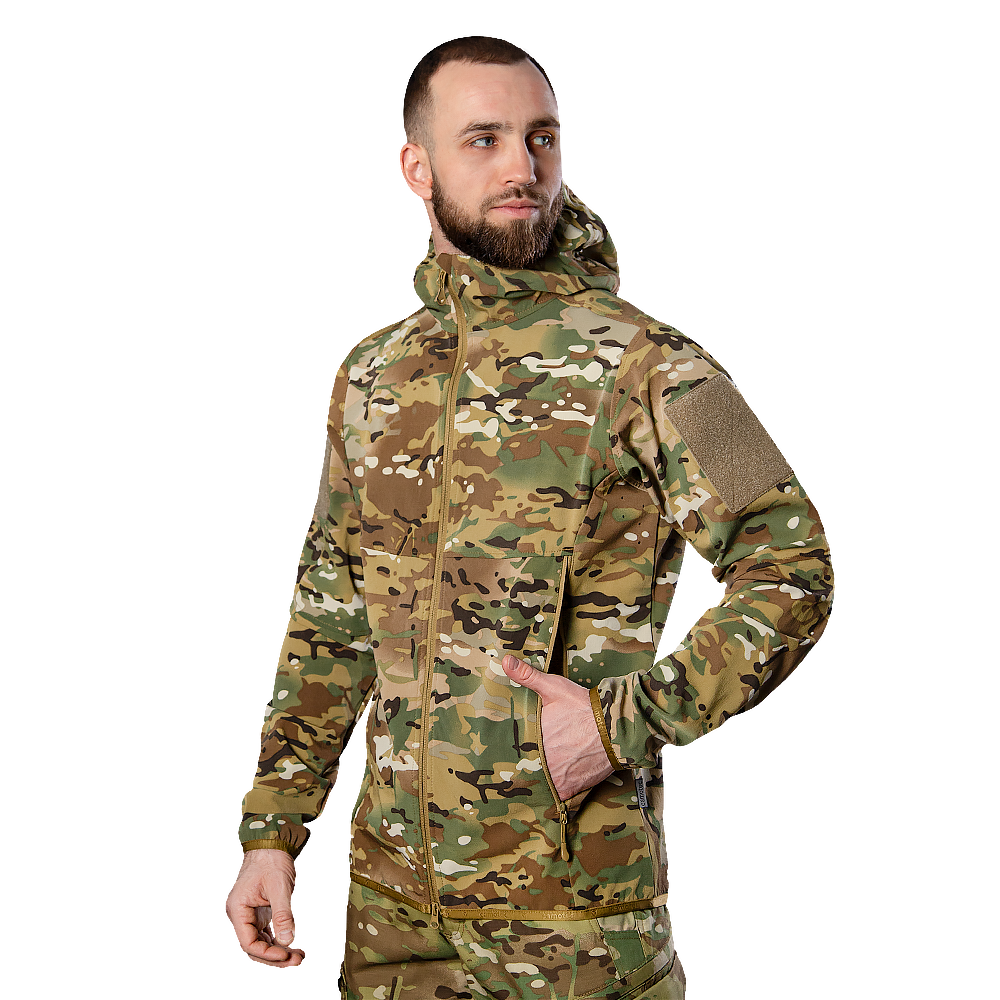 Куртка-вітрівка тактична WindBlock Multicam