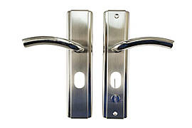 Ручка для металевих дверей FZB HY-A1805 (1818) SN (сатин) ліві двері