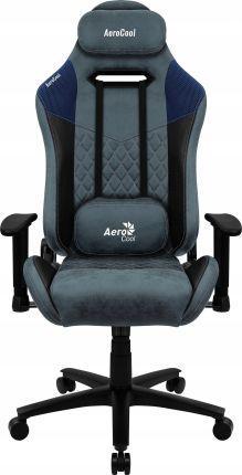 Комп'ютерне крісло для геймера Aerocool Duke Steel Blue