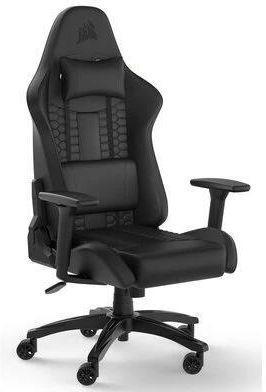 Комп'ютерне крісло для геймера Corsair TC100 Relaxed Leatherette Black (CF-9010050-WW)