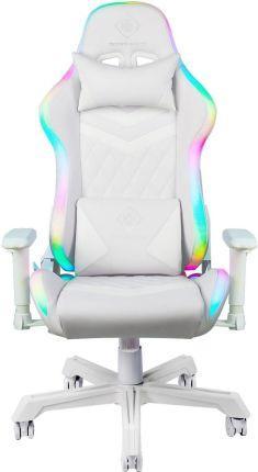 Комп'ютерне крісло для геймера Deltaco Gaming GAM-080-W RGB White