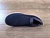 Кроссовки мокасины СИНИЕ текстильные стрейч слипоны на белой гибкой подошве мужские унисекс весна лето, фото 7