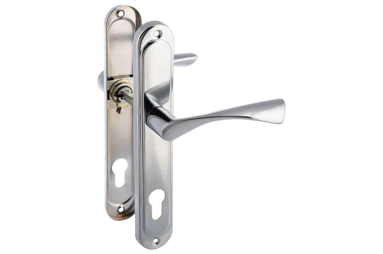 Ручка на планці під циліндр FZB 85 мм ET-257 СР, фото 1