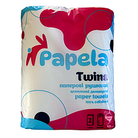 Рушник паперовий "Papela" Twins 2 шари (2 шт.) 70 відривів
