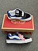 Кеди платформа Vans Old Skool KNU Black Blue Чорні з синім Кросівки Ванс Олд Скул замша текстиль платформа демісезон унісекс, фото 4