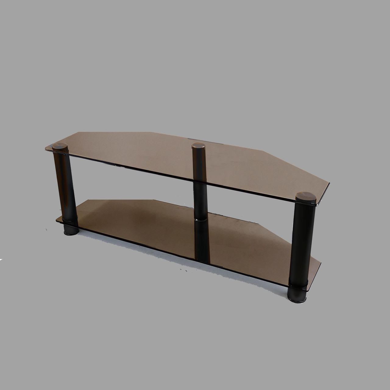 Тумба ТВ зі скла 1100х350х374 Commus Євро New Mini bronza-BL