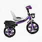 Велосипед дитячий триколісний з кошиком, музична фара, світло, колеса EVA, Best Trike BS-27102, фото 2