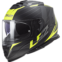 Мотошолом LS2 FF800 Storm 2 Nerve M.Black H-V Yellow