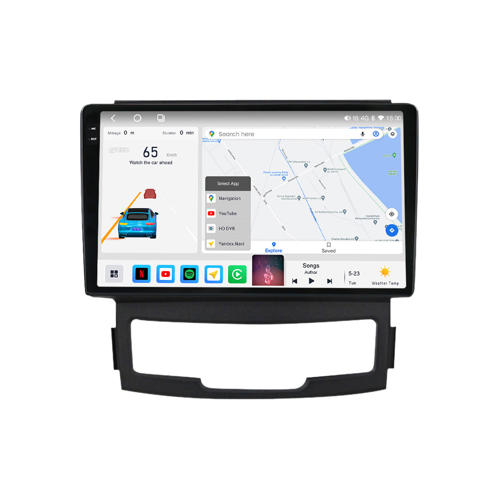 Штатна магнітола Mekede M6 Plus SsangYong Korando (2010-2013) CarPlay QleD, фото 1