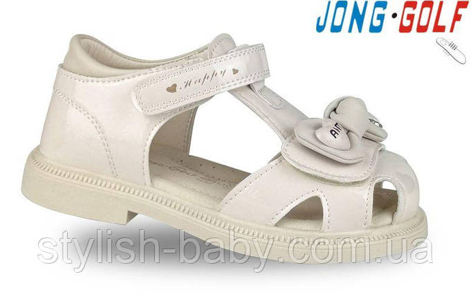 Дитяче літнє взуття гуртом. Дитячі босоніжки 2025 бренда Jong Golf для дівчаток (рр. з 22 по 27), фото 1