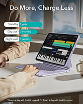 Чохол ESR iPad Pro 13 дюймів з клавіатурою (M4, 2024), чохол-клавіатура для iPad Pro 13 з легко встановлюваним, фото 5