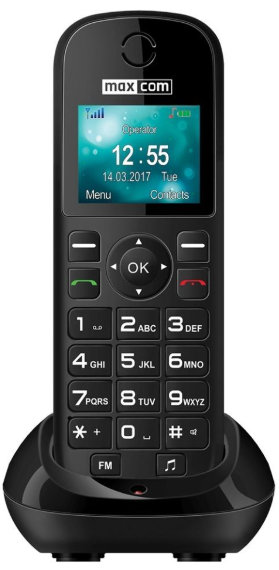 Телефон Maxcom Comfort MM35D Black UA UCRF