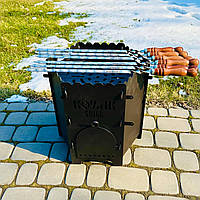 Розбірна піч-мангал до казана Стефанія+ шампура (З ЖАРОМІЦНИМ ПОКРИТТЯМ), фото 6