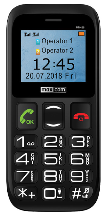Телефон Maxcom Comfort MM426 Black UA UCRF