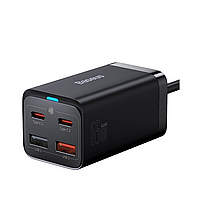 Мережевий зарядний пристрій Baseus GaN3 Pro Fast Charger QC4.0+PD3.0 65W USB+2Type-C 3A + кабель
