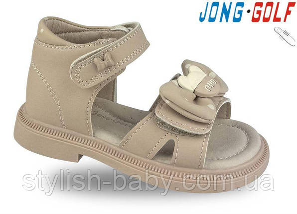 Дитяче літнє взуття гуртом. Дитячі босоніжки 2025 бренда Jong Golf для дівчаток (рр. з 22 по 27), фото 1