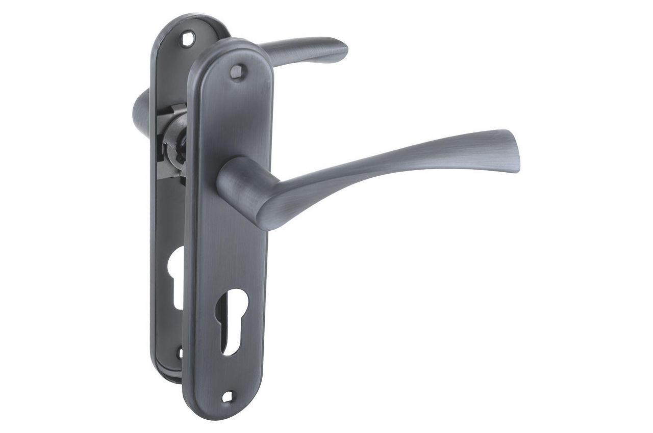 Ручка на планці під циліндр FZB 62 мм ET-002 GRAFIT