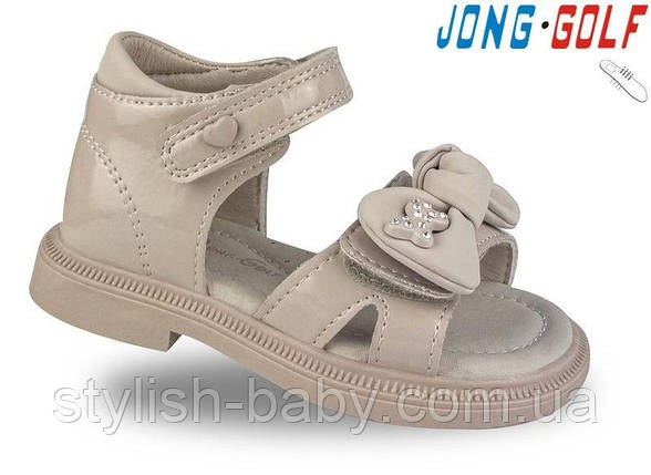 Дитяче літнє взуття гуртом. Дитячі босоніжки 2025 бренда Jong Golf для дівчаток (рр. з 26 по 31), фото 1