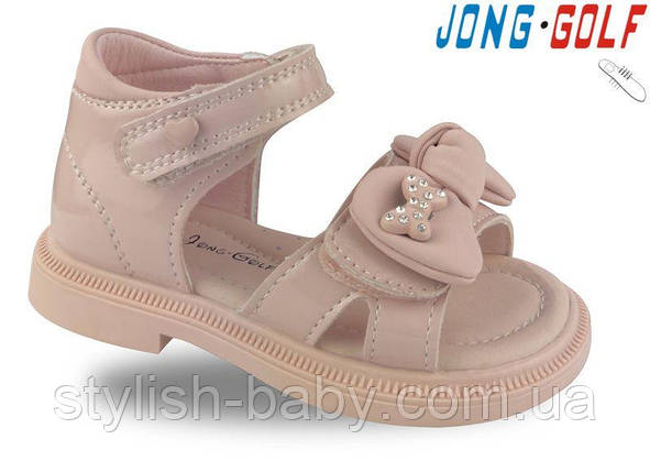 Дитяче літнє взуття гуртом. Дитячі босоніжки 2025 бренда Jong Golf для дівчаток (рр. з 22 по 27), фото 1
