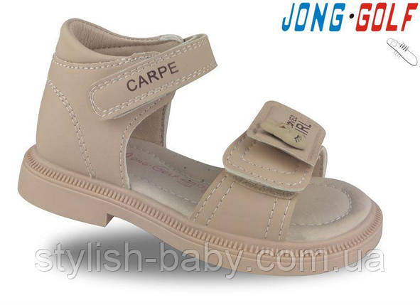 Дитяче літнє взуття гуртом. Дитячі босоніжки 2025 бренда Jong Golf для дівчаток (рр. з 22 по 27), фото 1