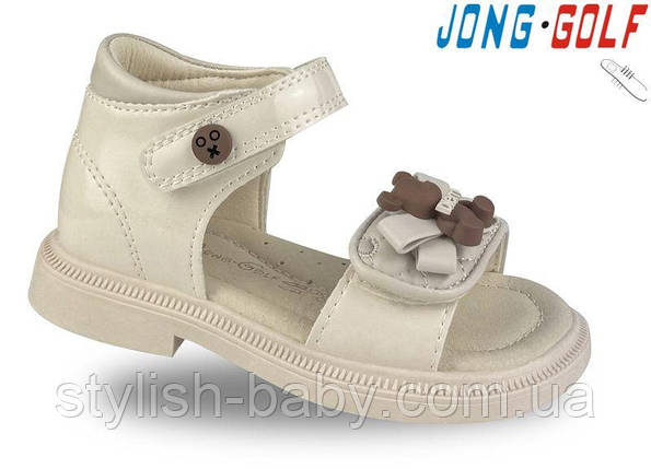 Дитяче літнє взуття гуртом. Дитячі босоніжки 2025 бренда Jong Golf для дівчаток (рр. з 22 по 27), фото 1