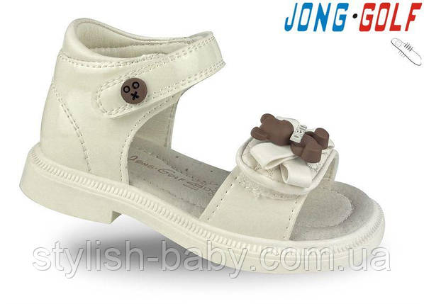 Дитяче літнє взуття гуртом. Дитячі босоніжки 2025 бренда Jong Golf для дівчаток (рр. з 26 по 31), фото 1