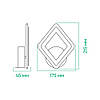 Світильник-бра AL6140ARD MADEIRA 12Вт WHITE Ardero 3000К-6500К 1020 Lm керований світлодіодний  215*175*45мм, фото 4
