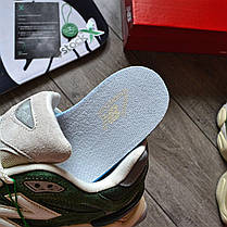 Чоловічі кросівки New Balance 9060 Nori Green Нью Беланс 9060 зелені шкіра замша текстиль демісезон, фото 6