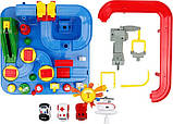 Інтерактивна розвивальна іграшка Автотрек механічний з машинками "Рятування міста", паркінг з машинками, фото 8