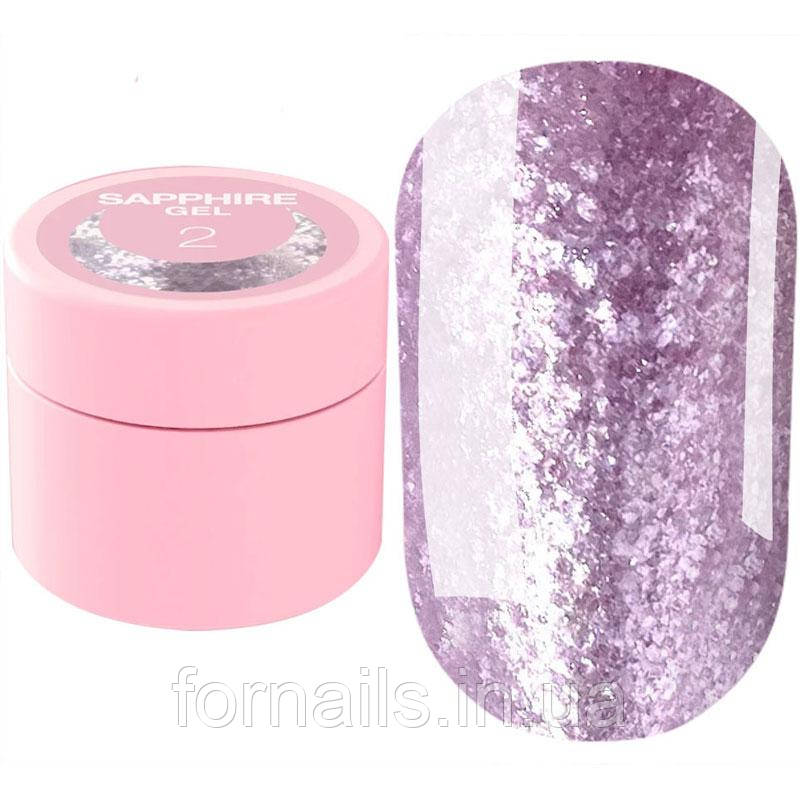 Блискітки для нігтів LUNA Sapphire Gel №2 5 мл, фото 1