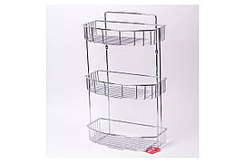 Полиця для ванної Besser 300 x 150 x *** 0 мм полуовальная потрійна