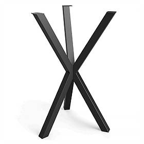 Каркас для столу з металу Ø 500 мм, H 730 мм Scandi Чорний