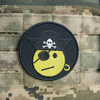 Шеврон ПІРАТ  на липучці для велкро патч