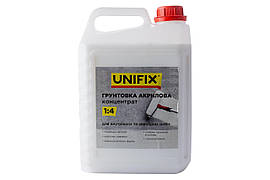Грунтовка акрилова Unifix 5 кг x 1: 4 концентрат