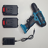 Шурупокрут із набором інструментів Jiageng Cordless Drill 25V J-25, синьо-чорний, фото 7