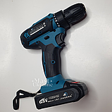Шурупокрут із набором інструментів Jiageng Cordless Drill 25V J-25, синьо-чорний, фото 3