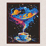 Алмазна мозаїка/вишивка Космічний вихор з голограмними стразами 30*40 см Ідейка AMO 8005, фото 3