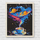 Алмазна мозаїка/вишивка Космічний вихор з голограмними стразами 30*40 см Ідейка AMO 8005, фото 7
