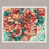 Алмазна мозаїка/вишивка Квіткова романтика exp 30*40 см Ідейка AMO 8032, фото 2