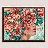 Алмазна мозаїка/вишивка Квіткова романтика exp 30*40 см Ідейка AMO 8032, фото 3