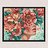 Алмазна мозаїка/вишивка Квіткова романтика exp 30*40 см Ідейка AMO 8032, фото 4